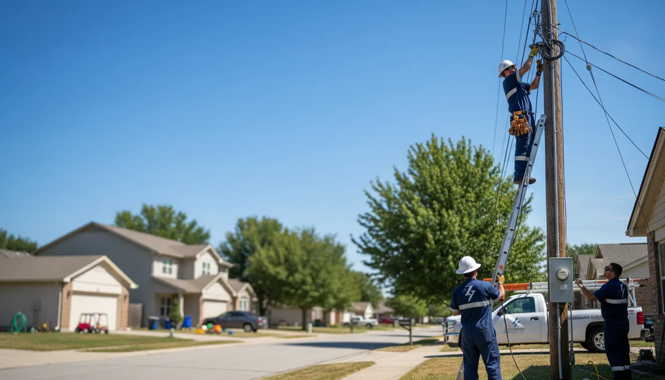 Residential electrician providing installation services in Granger, IA